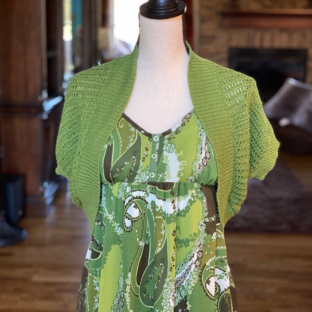 Apt. 9 Maxi Dress with Matching Bolero Shrug - Picture 6 of 8